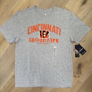 Fanatics Cincinnati Bengals Men's Large Gray T-shirt Licensed NFL